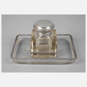 Silber Tintenfass Jugendstil