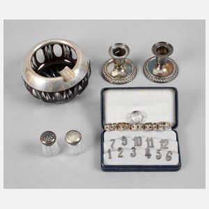 Konvolut Tischsilber