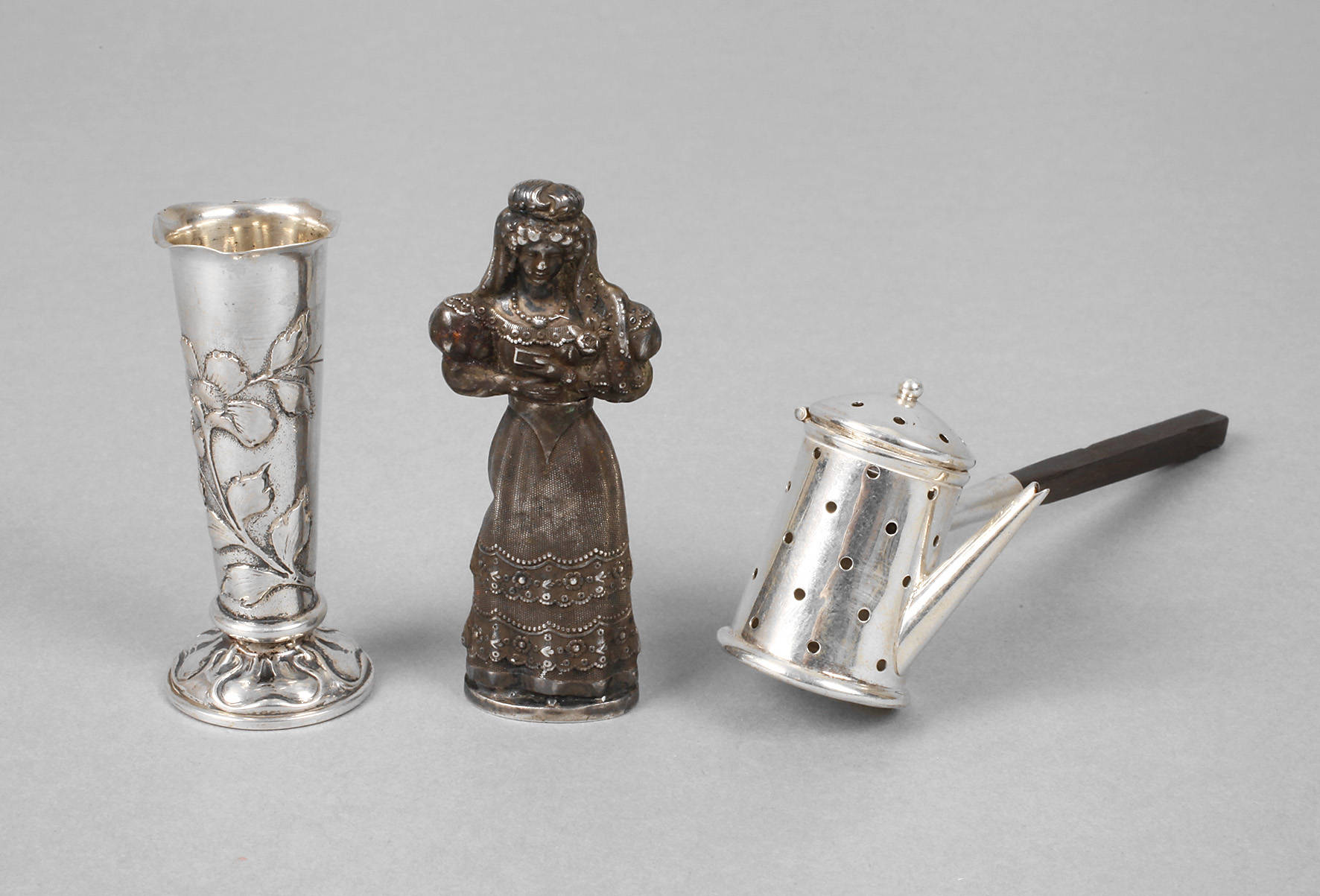 Drei Kleinteile Silber