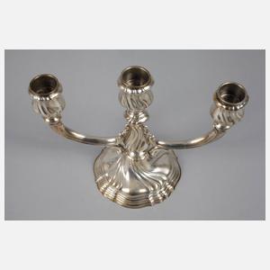 Dreiflammiger Silberleuchter