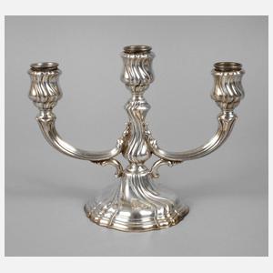 Dreiflammiger Silberleuchter