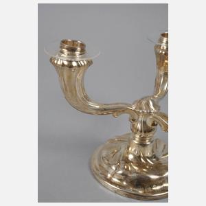 Dreiflammiger Silberleuchter