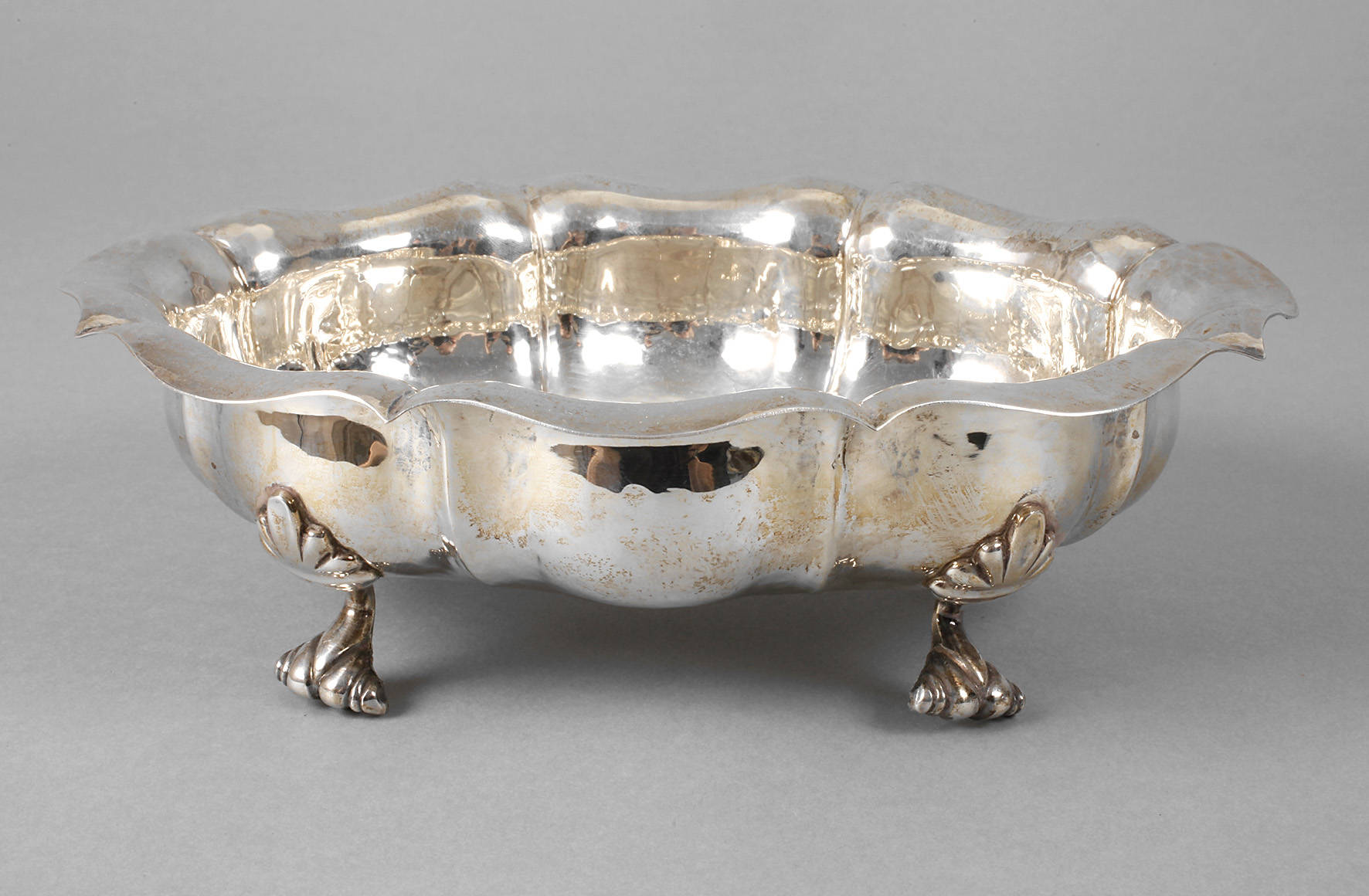 Fußschale Silber