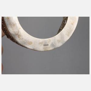 Sechs Teegläser Silber