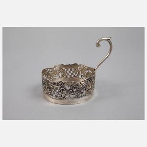 Sechs Teegläser Silber