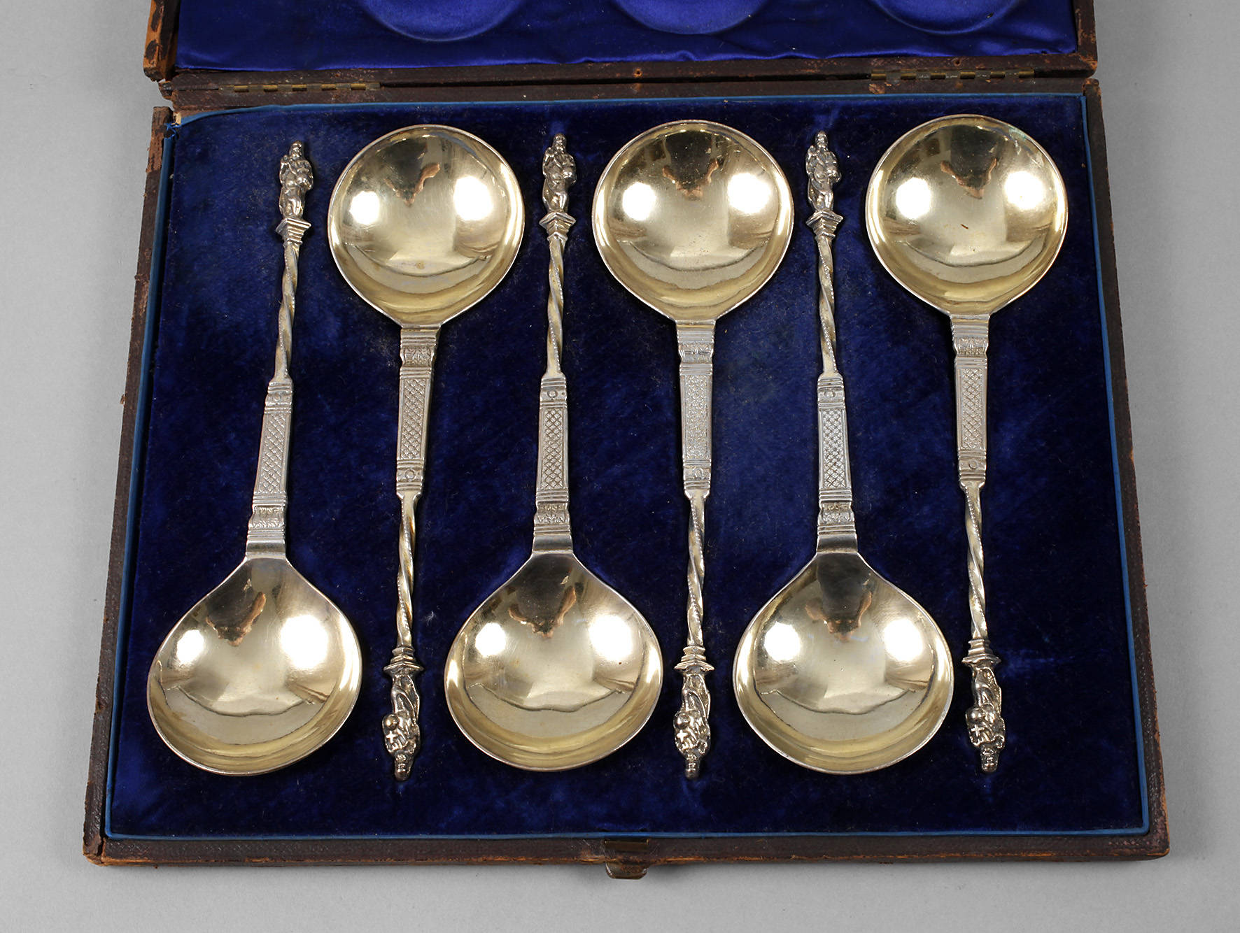 Sechs Apostellöffel Silber