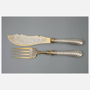 Fischbesteck mit Vorlegern