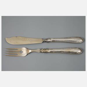 Fischbesteck mit Vorlegern