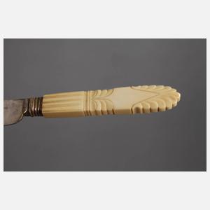 Biedermeierbesteck mit Elfenbeingriffen