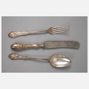 Jugendstilbesteck für sechs Personen