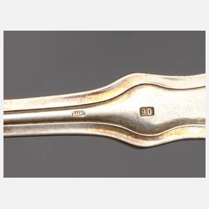 Jugendstilbesteck für sechs Personen