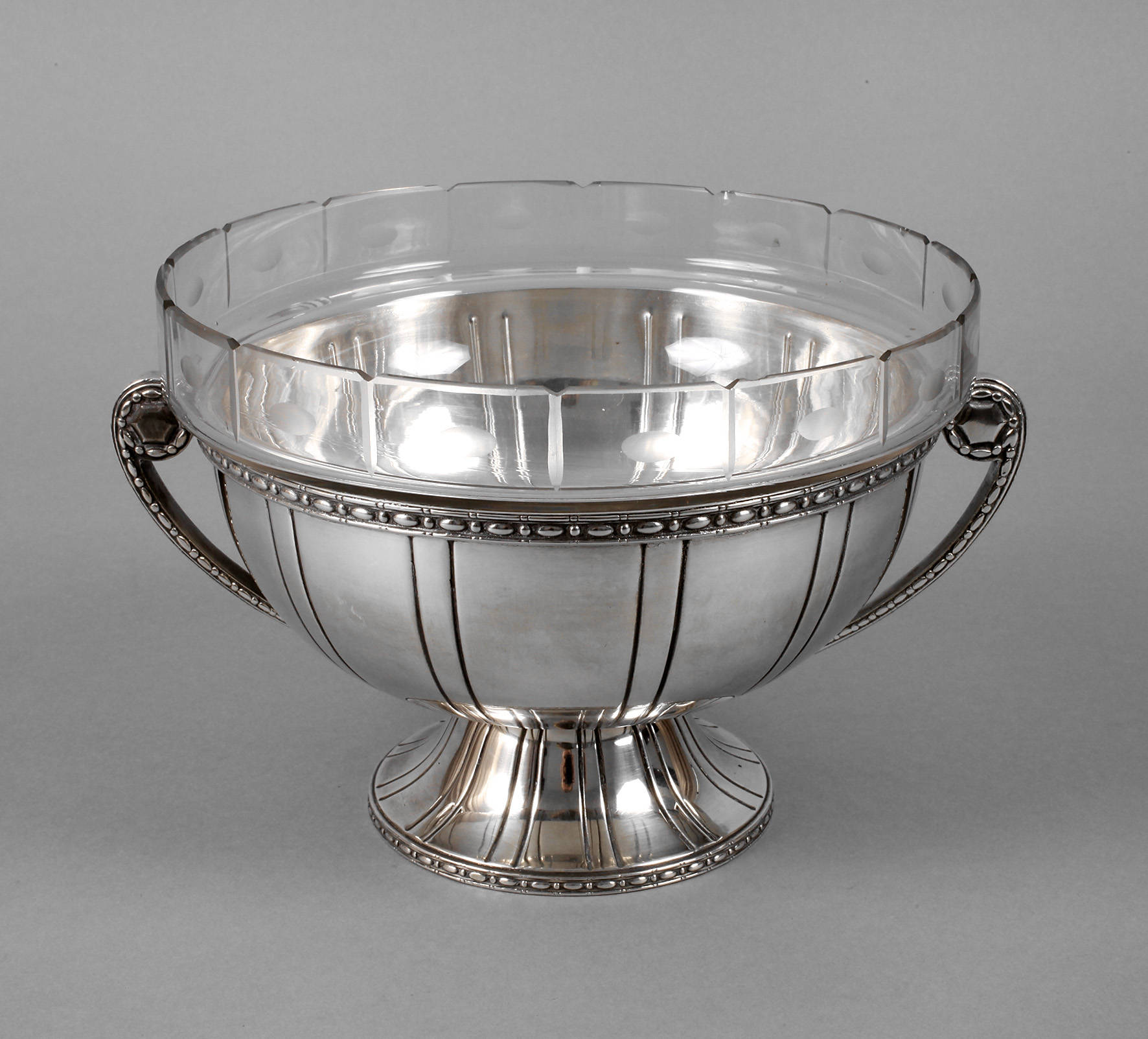 WMF Geislingen Fußschale mit Glaseinsatz