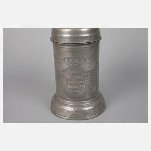 Zinn Walzenkrug Sachsen