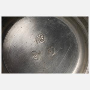 Sächsischer Zinnwalzenkrug als Schützenpreis