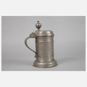 Sächsischer Zinnwalzenkrug als Schützenpreis