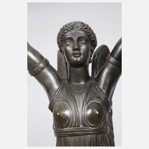 Paar übergroße Empire-Leuchterfiguren