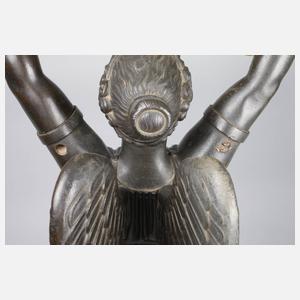 Paar übergroße Empire-Leuchterfiguren