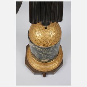 Paar übergroße Empire-Leuchterfiguren