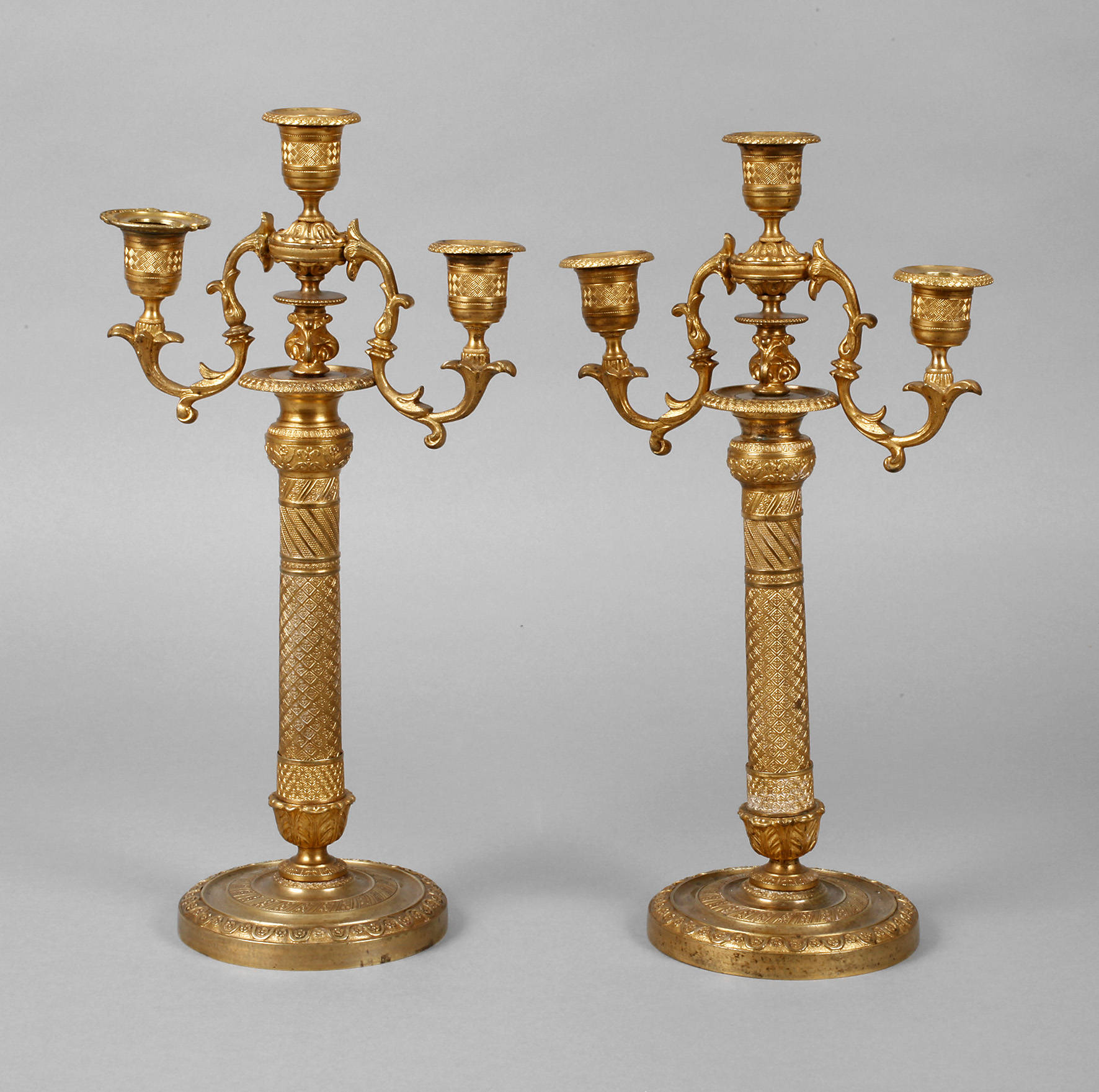 Paar Biedermeier Girandolen