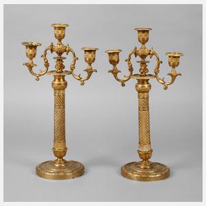 Paar Biedermeier Girandolen