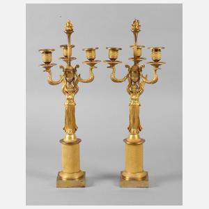 Paar klassizistische Prunkgirandolen