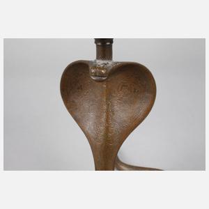 Paar Jugendstilleuchter als Schlangen