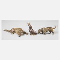Drei Tiere Bronze111