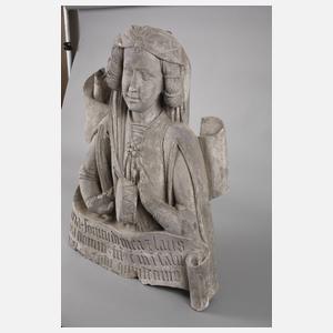 Jörg Syrlin d. Ä., Gips-Abguss Reliefbildnis Ulmer Münster