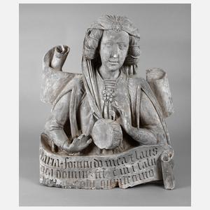 Jörg Syrlin d. Ä., Gips-Abguss Reliefbildnis Ulmer Münster