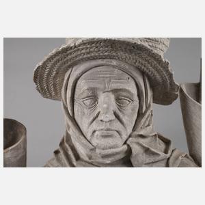 Jörg Syrlin d. Ä., Gips-Abguss Reliefbildnis Ulmer Münster