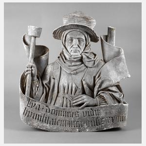 Jörg Syrlin d. Ä., Gips-Abguss Reliefbildnis Ulmer Münster