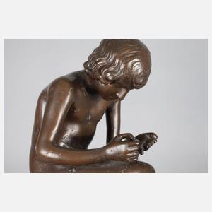 Skulptur Dornauszieher