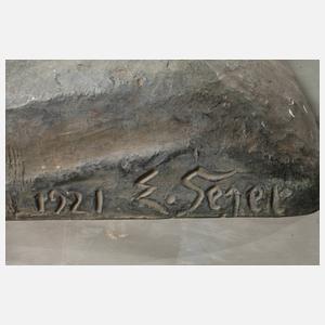 Ernst Seger, lebensgroßer Mädchenakt ”Jugend”