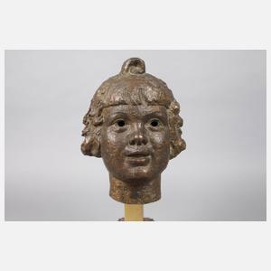 Mädchenbüste Bronze