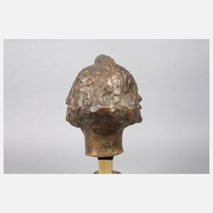 Mädchenbüste Bronze