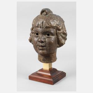 Mädchenbüste Bronze