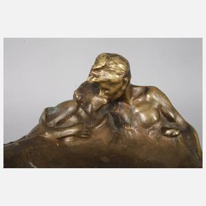 Bermann Wiener Bronzeschale ”Küssende”