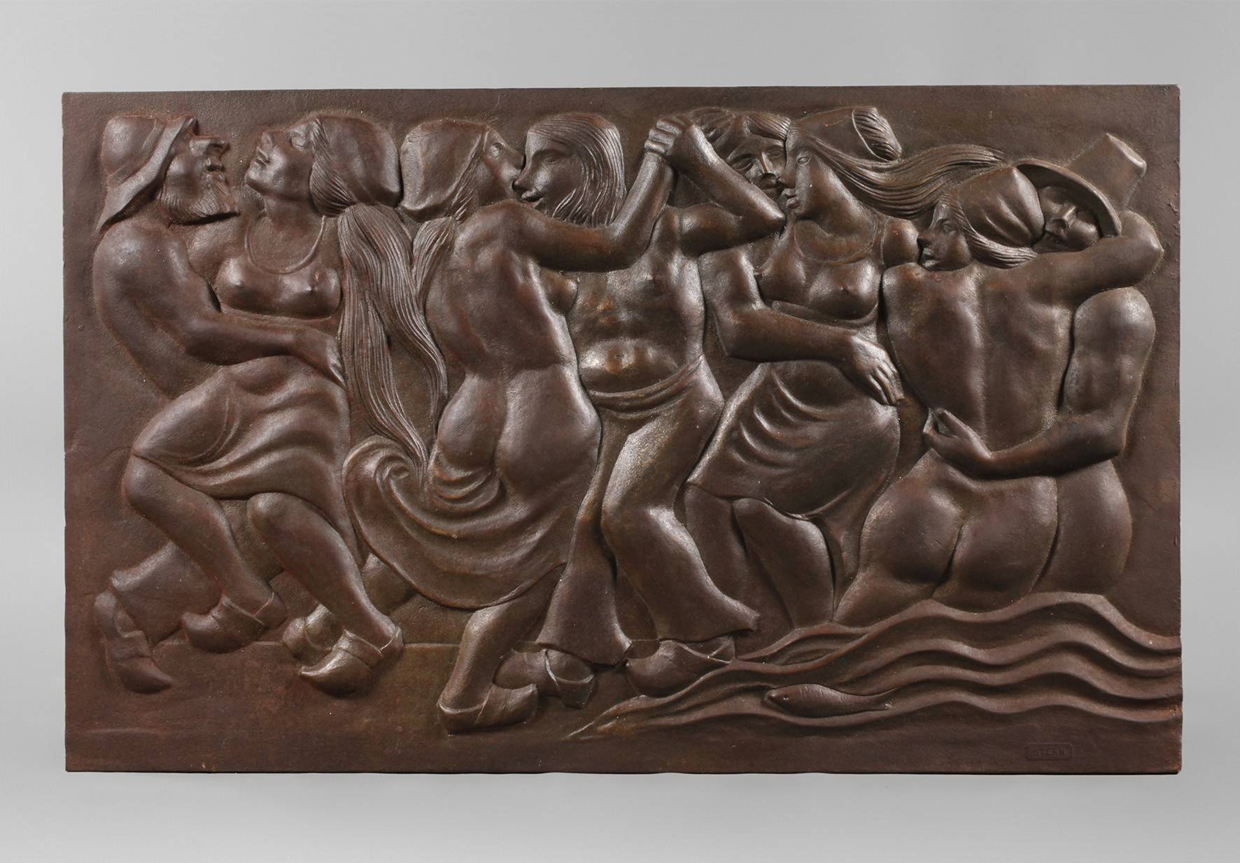 Reliefplatte Jugendstil