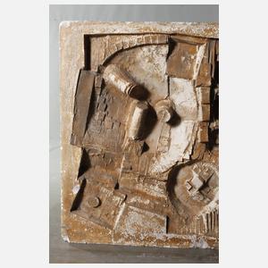 Abstraktes Wandrelief