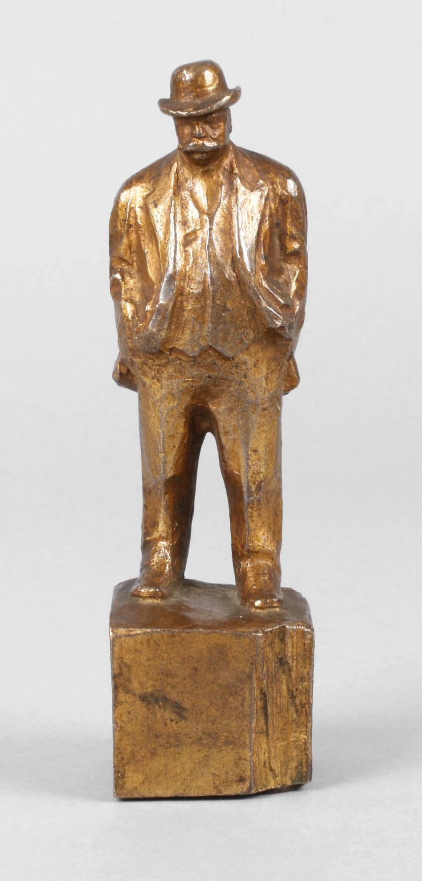 Ottmar Zeiller, Kleinbronze Mann mit Melone