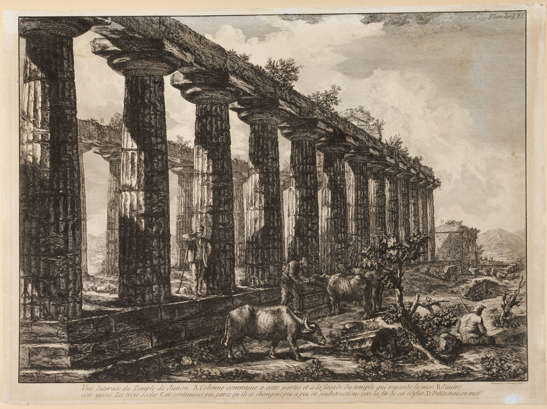 Francesco Piranesi, Tempel der Athena in Rom
