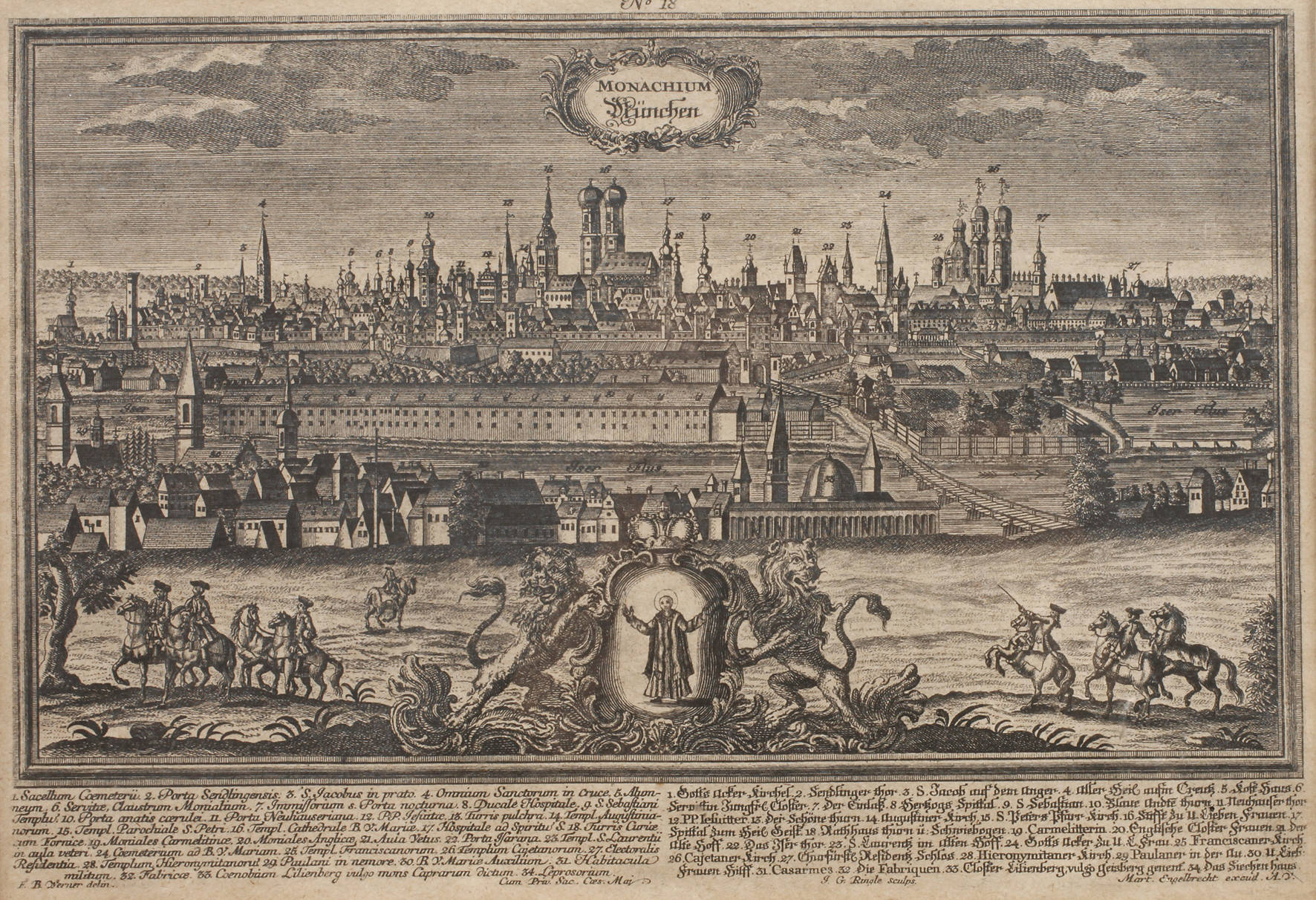 Johann Georg Ringlin, Ansicht von München