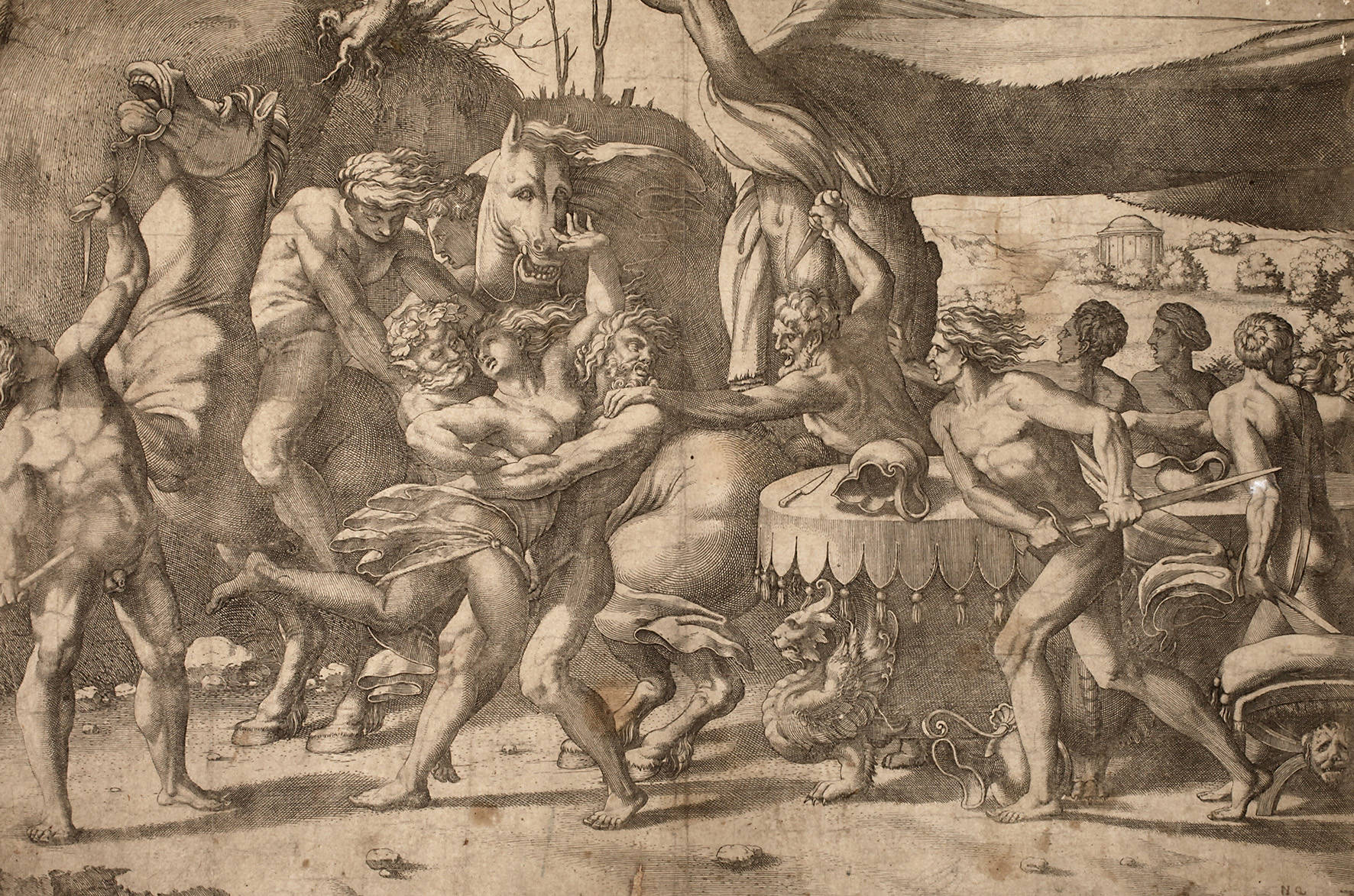 Enea Vicus Vico, Lapithen im Kampf gegen Kentauren