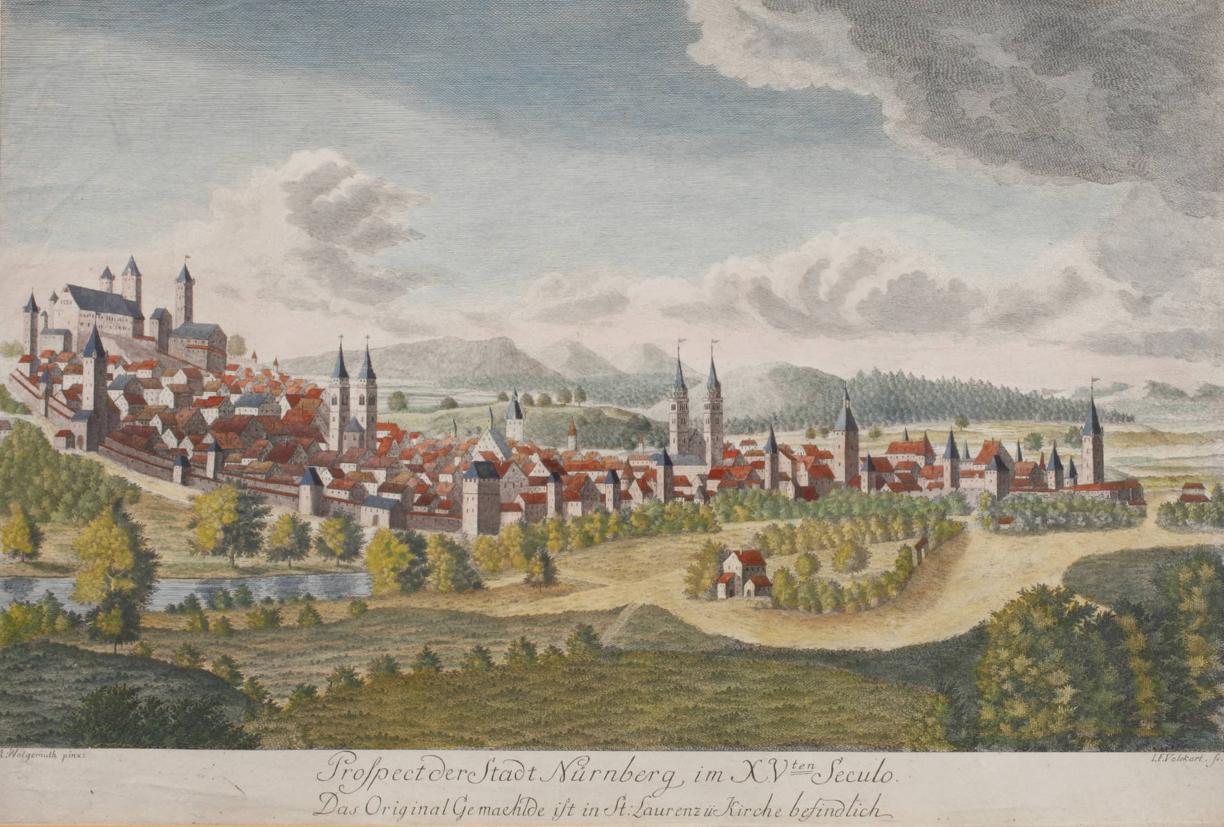 Johann Friedrich Volckert, Ansicht von Nürnberg