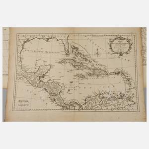 Thomas Kitchin d. Ä., drei Landkarten Südamerika