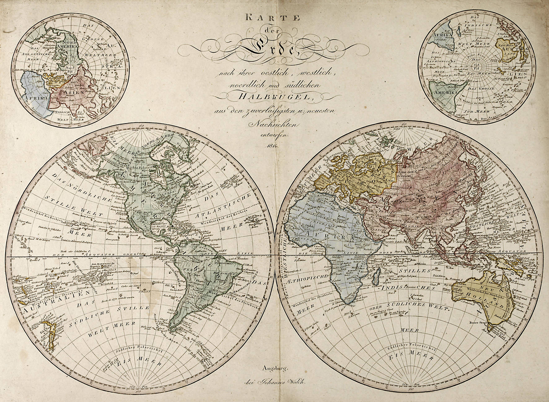 Johannes Walch, Karte der Erde