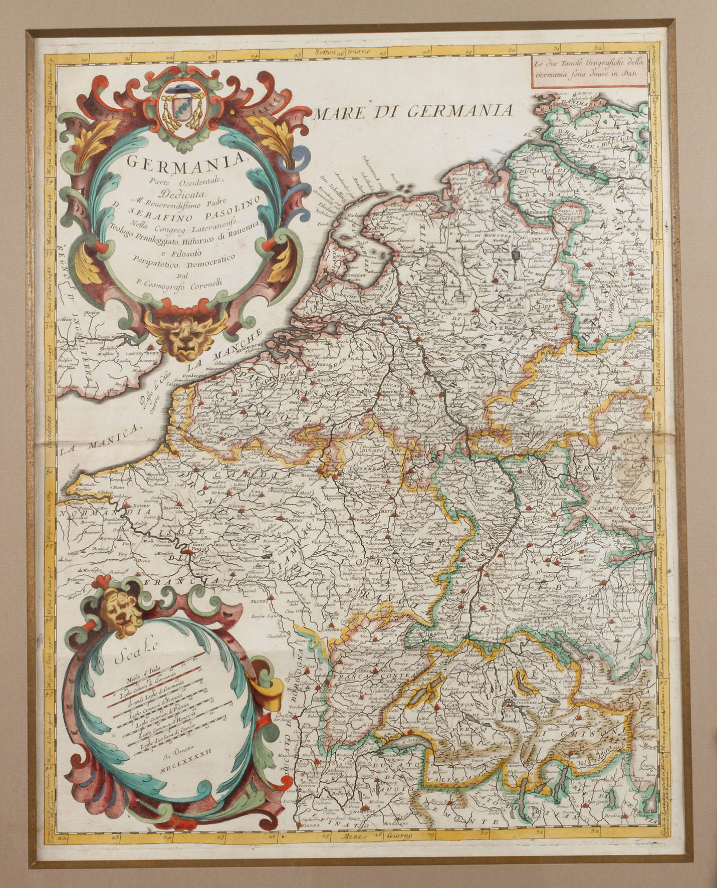 Vincenzo Maria Coronelli, Germania Occidentale