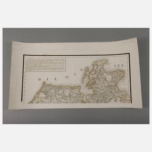 F. W. C. Graf von Schmettau, Karte Mecklenburg