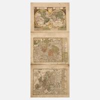 Johann Georg Schreiber, drei Landkarten111