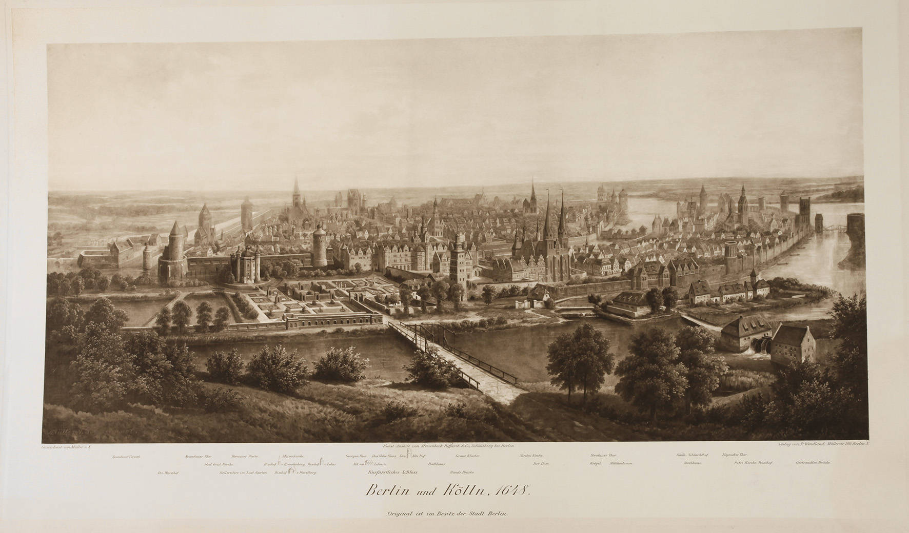 ”Ansicht von Berlin und Kölln um 1648”